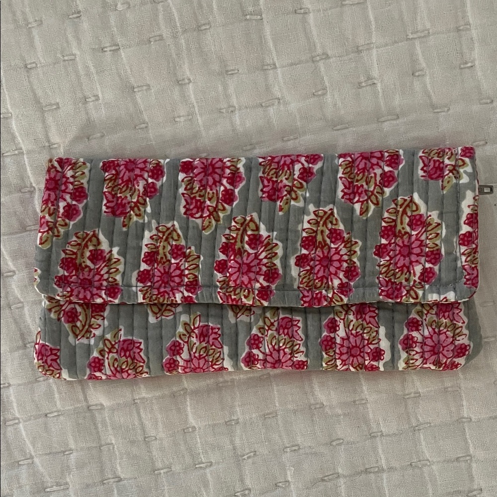 Floral Quilted Clutch
